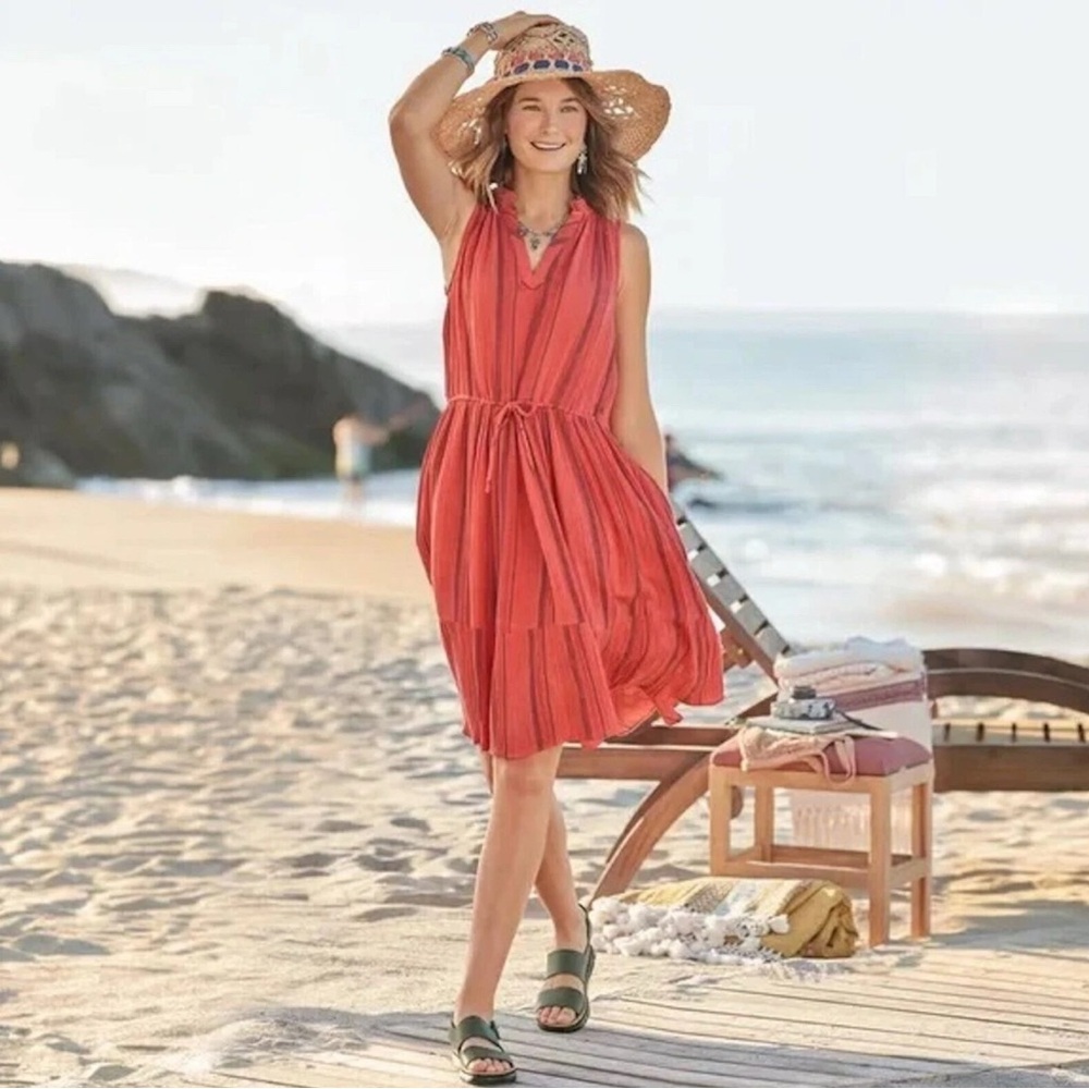 Sundance - Sleeveless Gauzy Cotton Dress